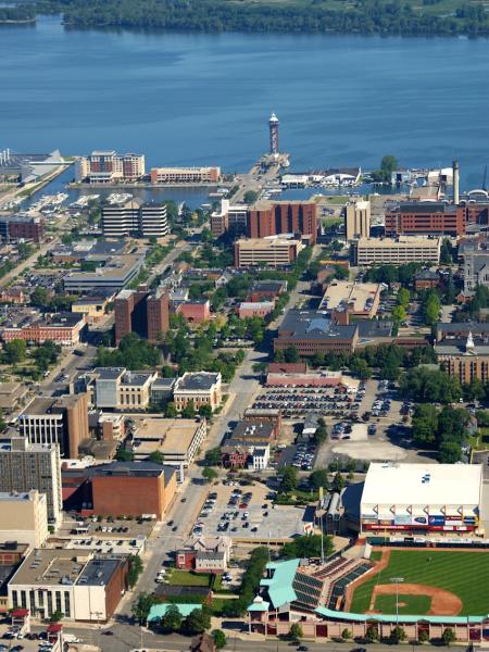 City of Erie from above